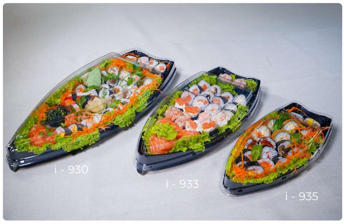 Barcas para sushi da linha oriental da IntraPlast
