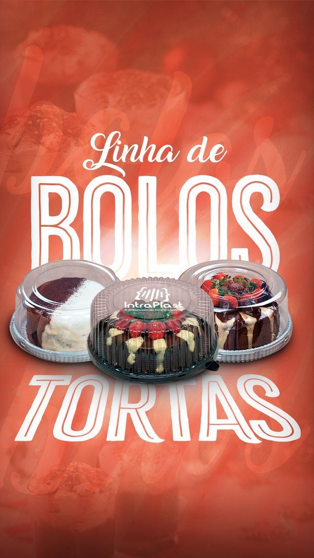 Linha de bolos e tortas da IntraPlast